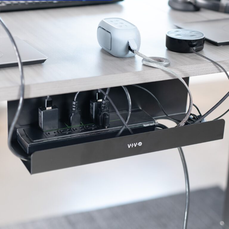 VIVO Extra Deep Under Desk Cable Management Tray