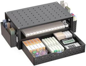 WALI Monitor Stand Riser with Drawer and 2 Pen Holders