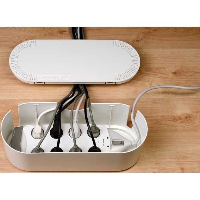 D-Line Cable Management Box Large White