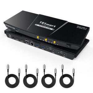TESmart CKS202-P23 dual monitor USB-C KVM docking station